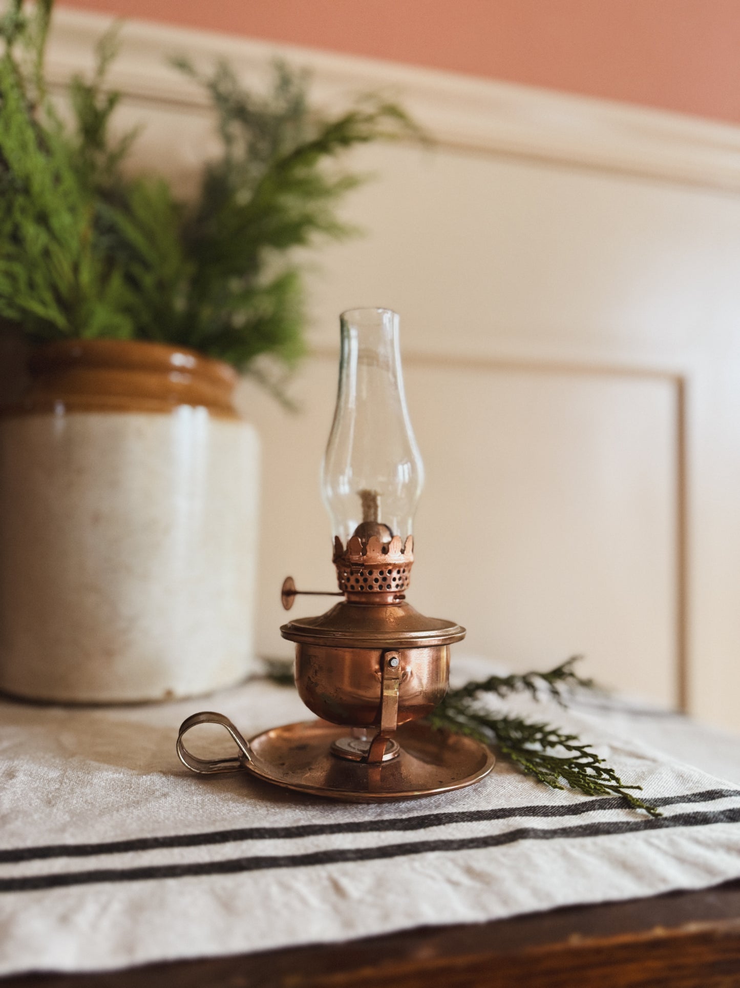 Faux Copper oil lamp