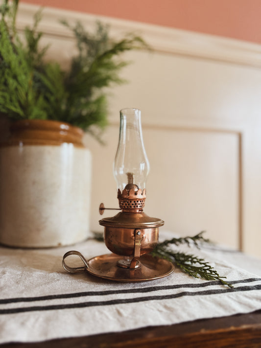 Faux Copper oil lamp
