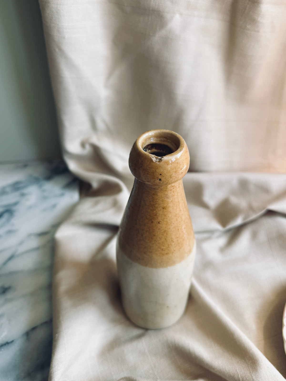 Antique Double Stout Stoneware bottle