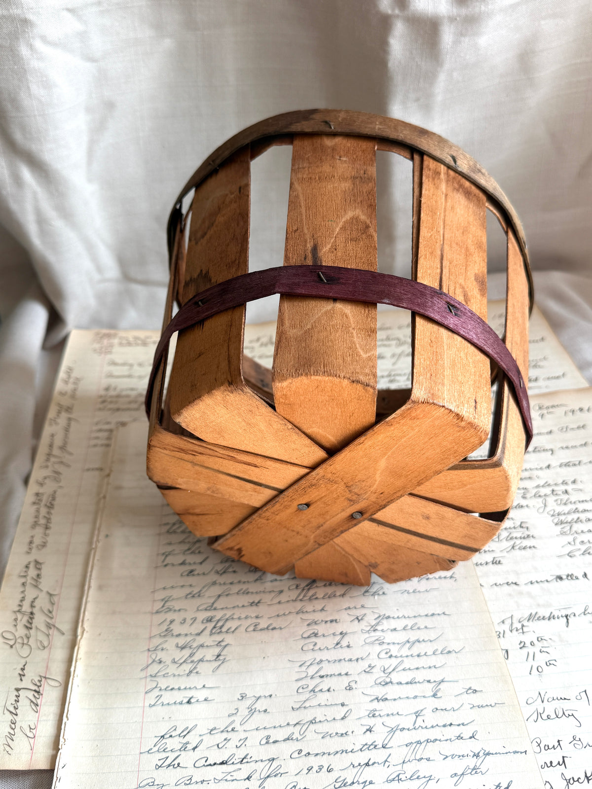 Vintage Orchard Basket
