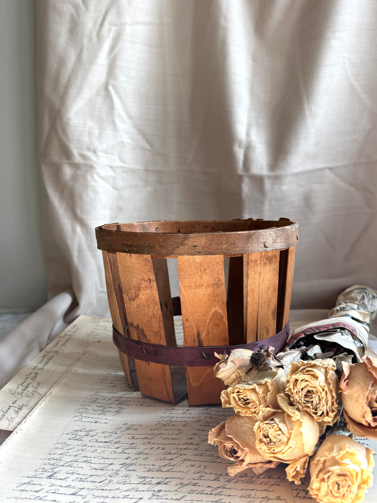 Vintage Orchard Basket