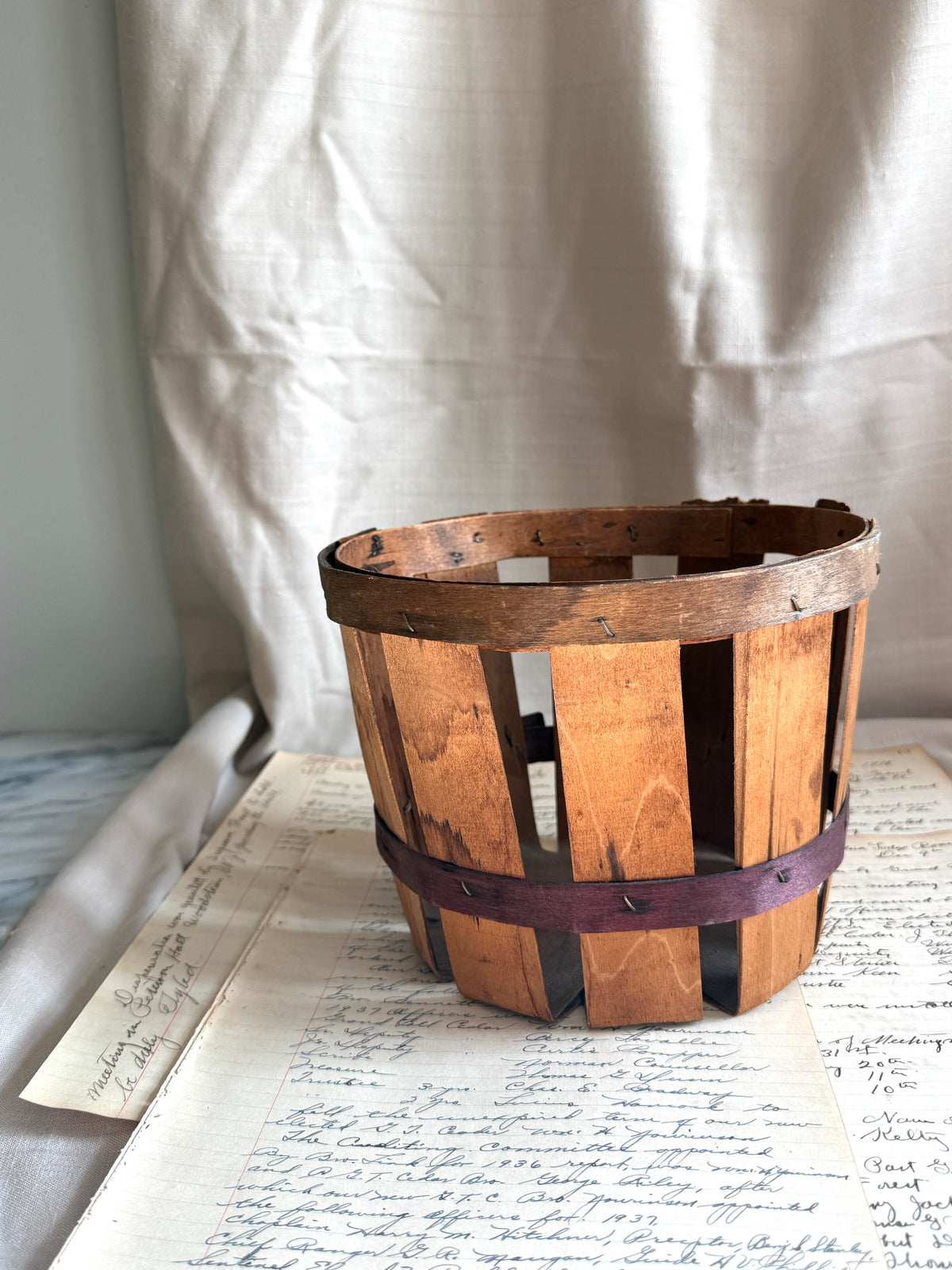 Vintage Orchard Basket